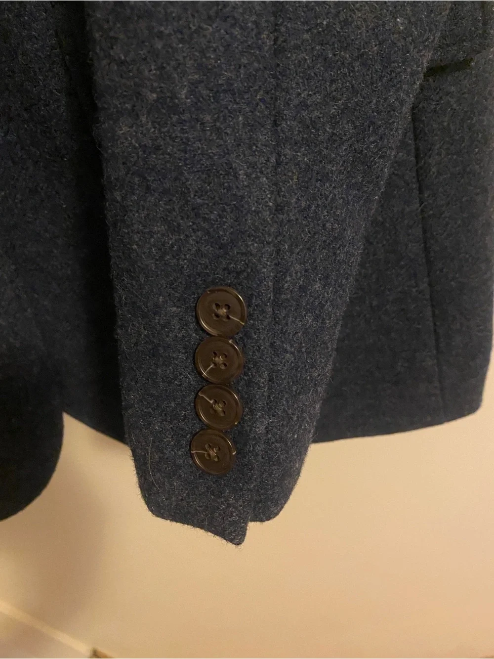 J. Crew Navy Wool Two-Button Sport Coat